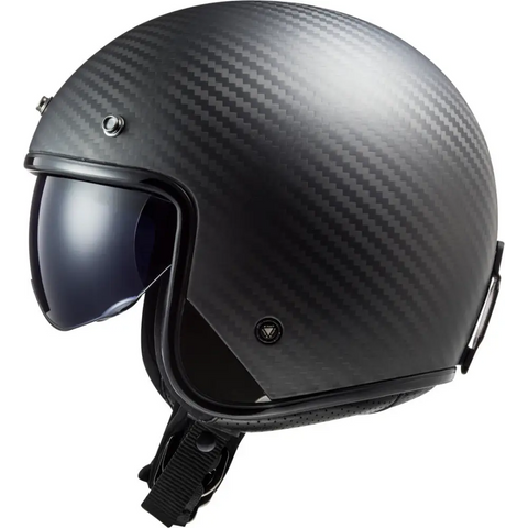 Casco Abierto LS2 OF601 Bob II Carbon Matt Black