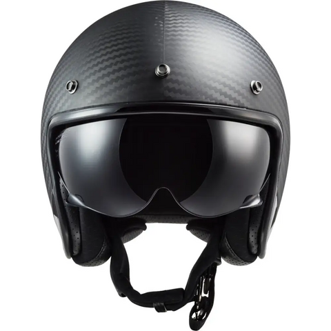 Casco Abierto LS2 OF601 Bob II Carbon Matt Black
