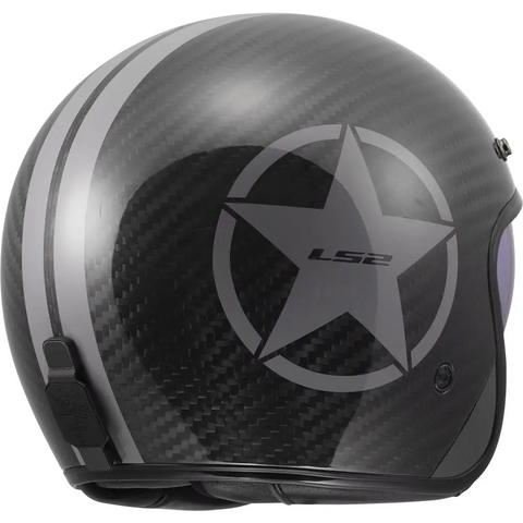 Casco Abierto LS2 OF601 Bob II Carbon Star Grey