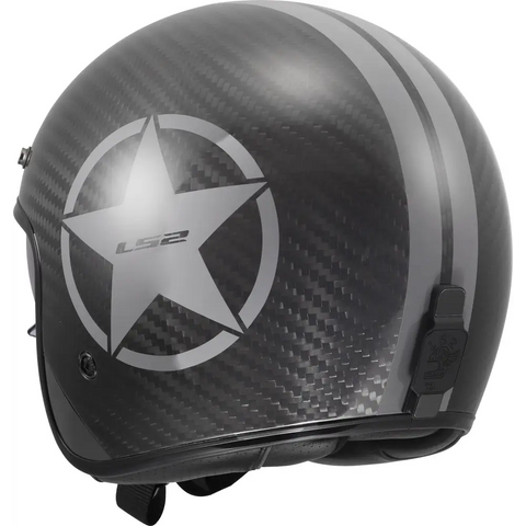 Casco Abierto LS2 OF601 Bob II Carbon Star Grey