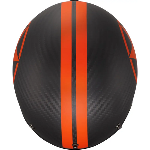 Casco Abierto LS2 OF601 Bob II Carbon Star Orange