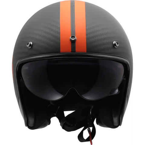 Casco Abierto LS2 OF601 Bob II Carbon Star Orange