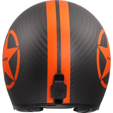 Casco Abierto LS2 OF601 Bob II Carbon Star Orange