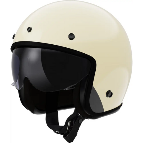 Casco Abierto LS2 OF601 Bob II Solid Cream White