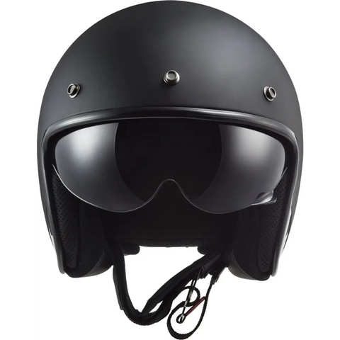 Casco Abierto LS2 OF601 Bob II Solid Matt Black