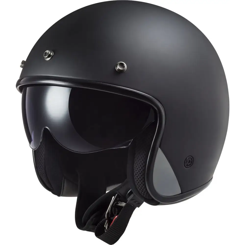 Casco Abierto LS2 OF601 Bob II Solid Matt Black