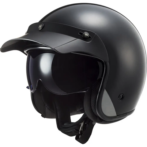 Casco Abierto LS2 OF601 Bob II Solid Matt Black
