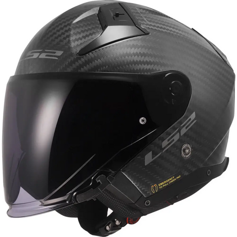 Casco Abierto LS2 OF603 Infinity II Carbon Black Matt