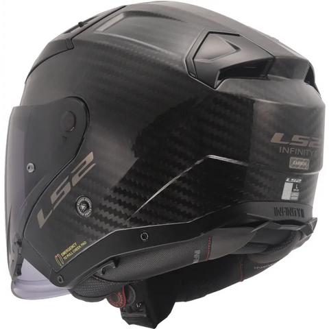 Casco Abierto LS2 OF603 Infinity II Carbon Black Matt