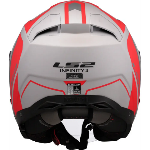 Casco Abierto LS2 OF603 Infinity II Focus Grey Matt/Red