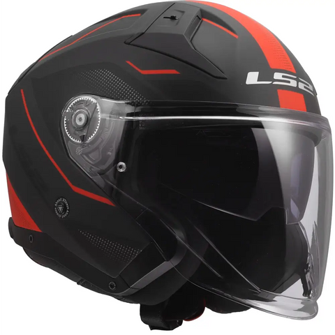 Casco Abierto LS2 OF603 Infinity II Veyron Matt Red