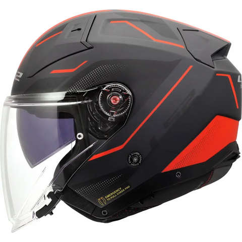 Casco Abierto LS2 OF603 Infinity II Veyron Matt Red