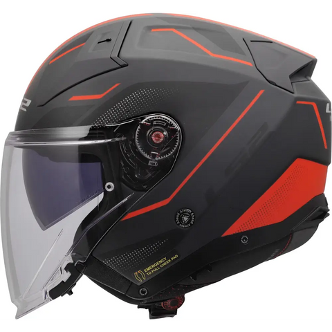 Casco Abierto LS2 OF603 Infinity II Veyron Matt Red