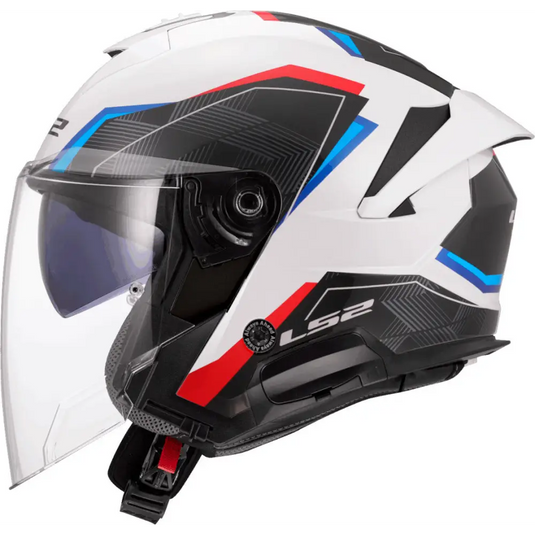 Casco Abierto LS2 OF618 Verso II Air White/Blue/Red