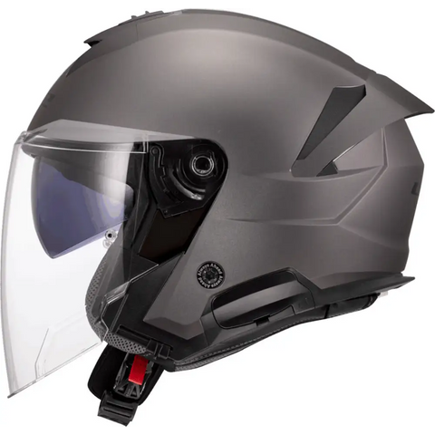Casco Abierto LS2 OF618 Verso II Solid Titanium Matt
