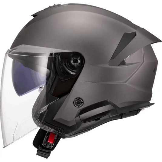 Casco Abierto LS2 OF618 Verso II Solid Titanium Matt