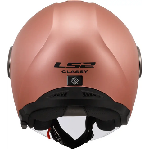 Casco Abierto LS2 OF620 Classy Solid Gold Pink