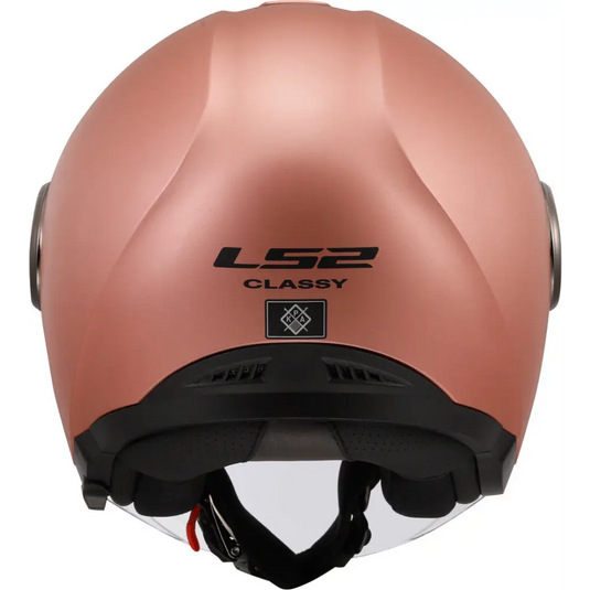 Casco Abierto LS2 OF620 Classy Solid Gold Pink