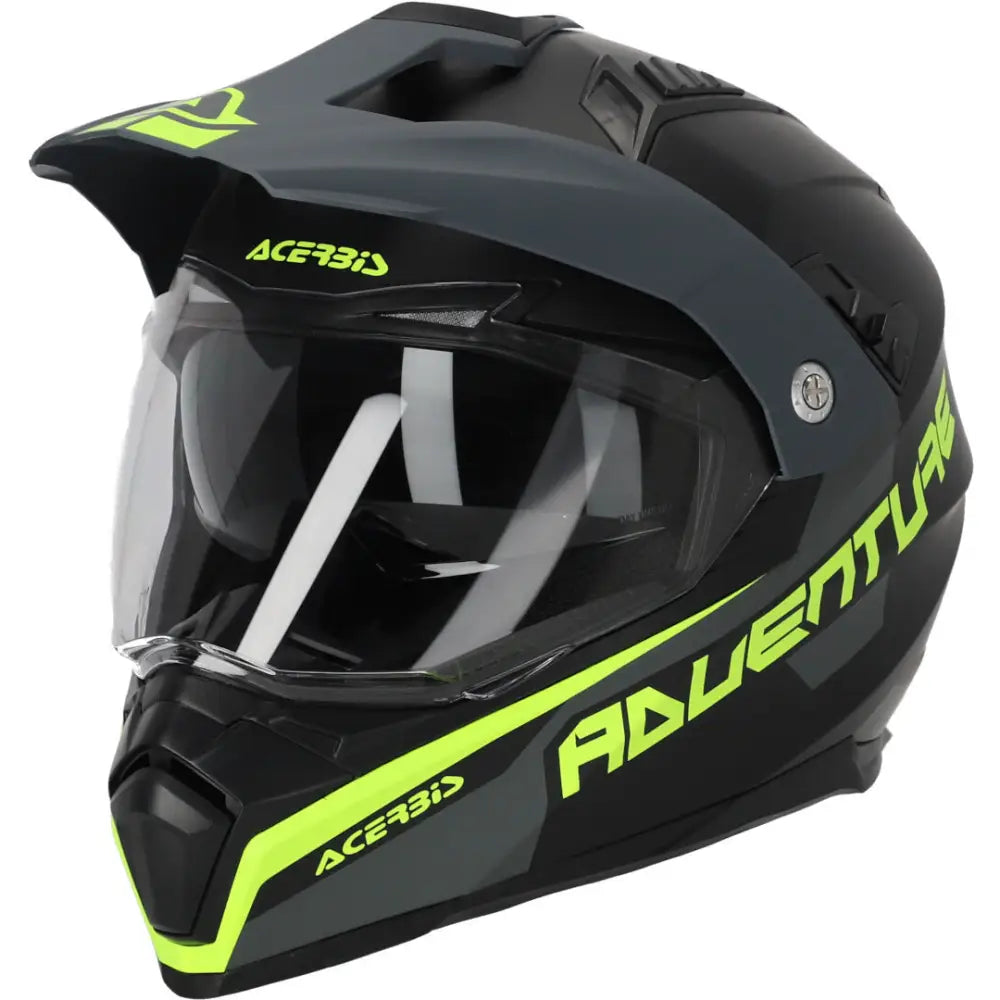 Casco Acerbis Flip FS-606 S23 Matt Black/Grey/Yellow