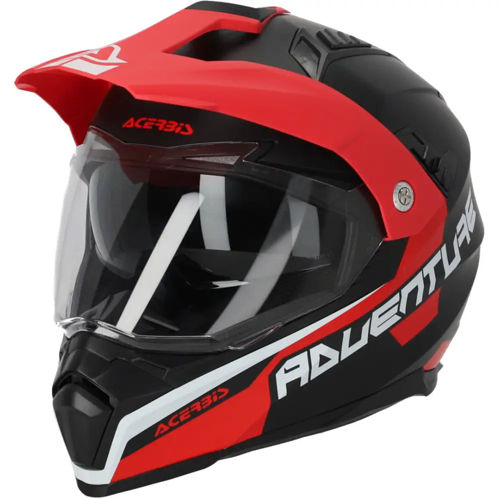 Casco Acerbis Flip FS-606 S23 Matt Black/Red/White