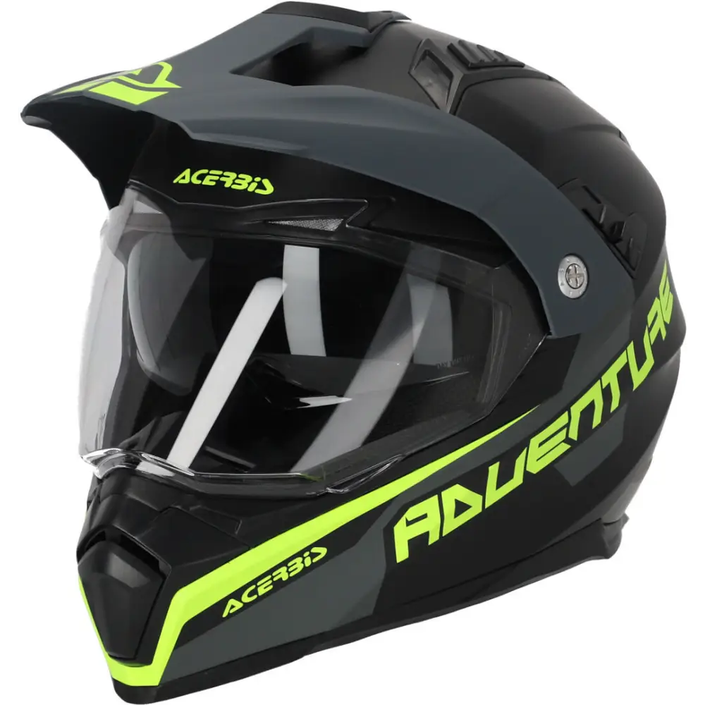 Casco Acerbis Flip FS-606 S23 Matt Black/Grey/Yellow