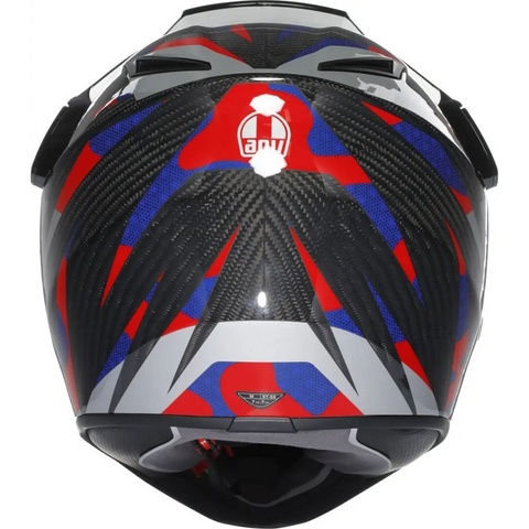 Casco AGV AX9 Steppa Carbon/Red/Blue ECE22.06