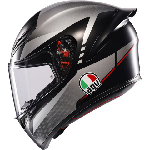 Casco AGV K1 S Lap Matt Black/Grey/Red