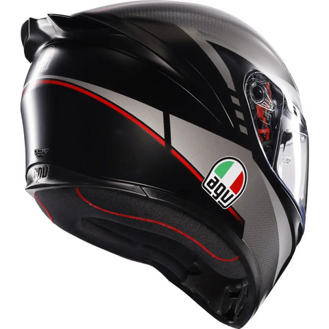 Casco AGV K1 S Lap Matt Black/Grey/Red