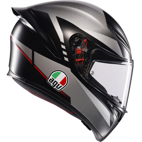 Casco AGV K1 S Lap Matt Black/Grey/Red