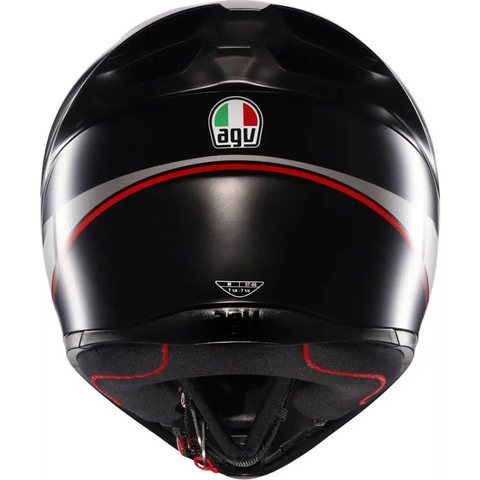 Casco AGV K1 S Lap Matt Black/Grey/Red