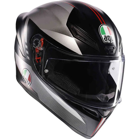 Casco AGV K1 S Lap Matt Black/Grey/Red
