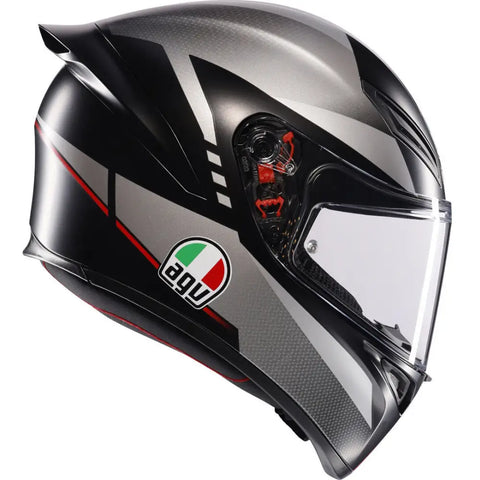 Casco AGV K1 S Lap Matt Black/Grey/Red