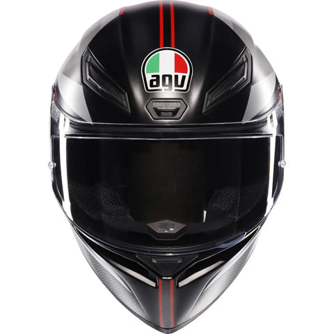 Casco AGV K1 S Lap Matt Black/Grey/Red