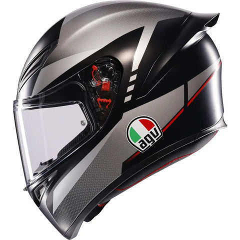 Casco AGV K1 S Lap Matt Black/Grey/Red