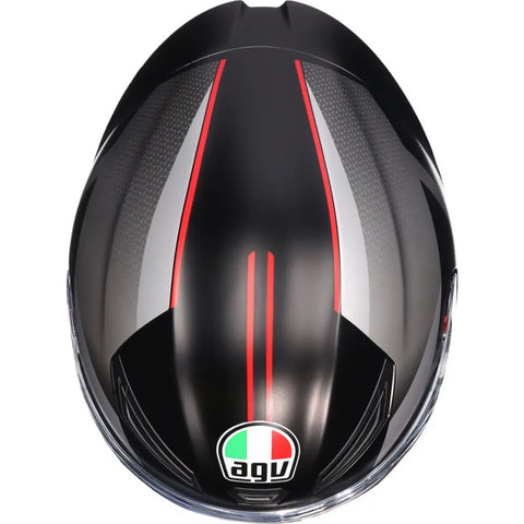 Casco AGV K1 S Lap Matt Black/Grey/Red