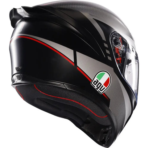 Casco AGV K1 S Lap Matt Black/Grey/Red