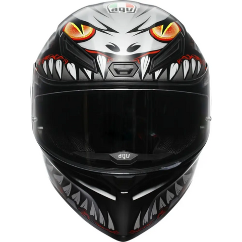 Casco AGV K1 S Lyzard Matt Black/Grey/Red