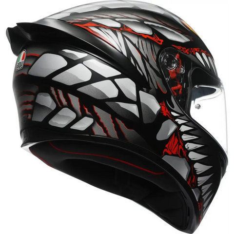 Casco AGV K1 S Lyzard Matt Black/Grey/Red