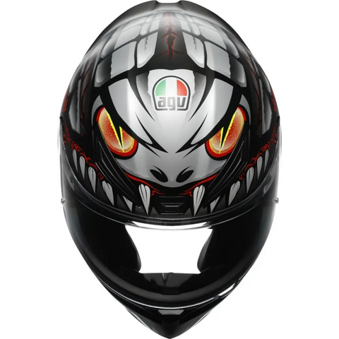 Casco AGV K1 S Lyzard Matt Black/Grey/Red