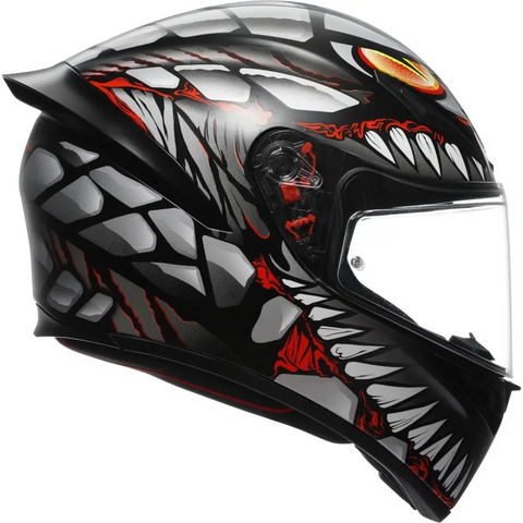Casco AGV K1 S Lyzard Matt Black/Grey/Red