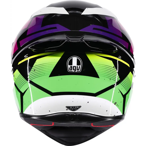 Casco AGV K1 S Punkpulse Black/Purple/Lime