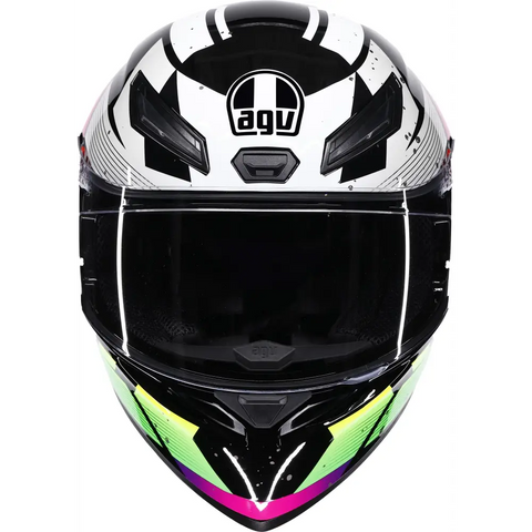 Casco AGV K1 S Punkpulse Black/Purple/Lime