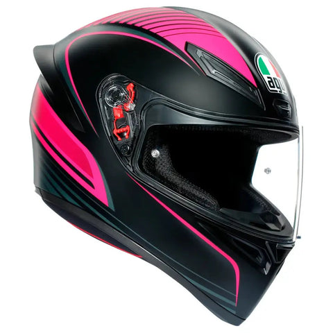 Casco AGV K1 S Warmup Black/Pink ECE 22-06