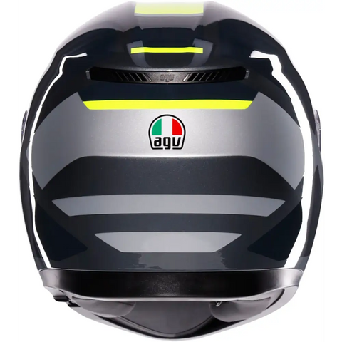 Casco AGV K3 Shade Grey/Yellow Fluo