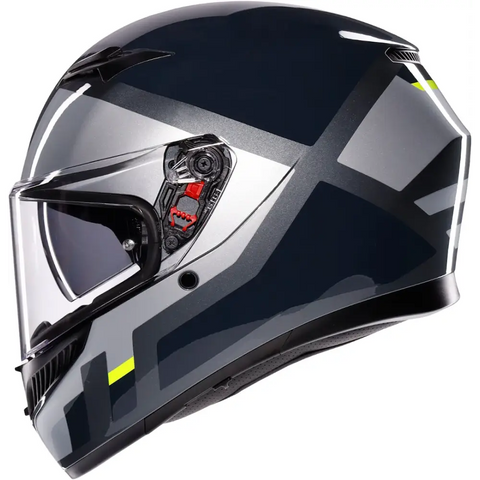 Casco AGV K3 Shade Grey/Yellow Fluo