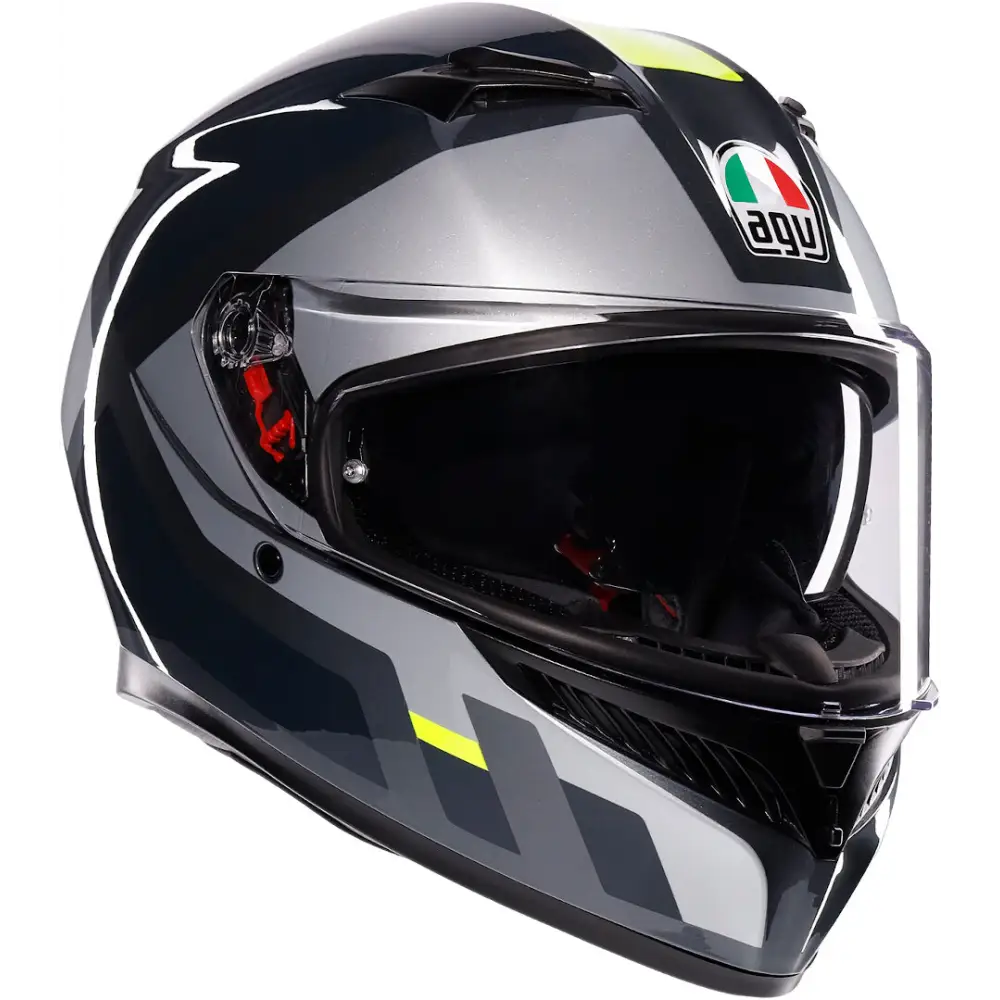 Casco AGV K3 Shade Grey/Yellow Fluo