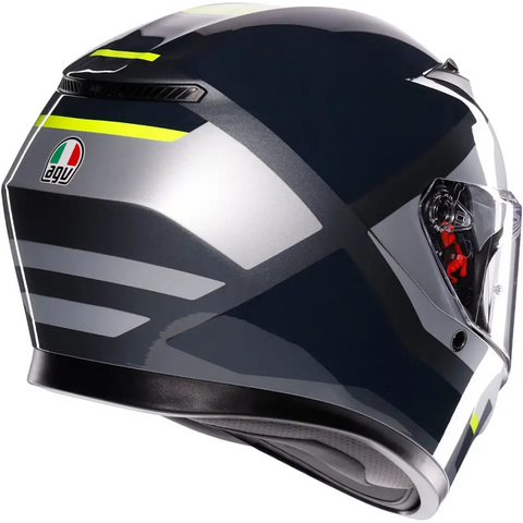 Casco AGV K3 Shade Grey/Yellow Fluo