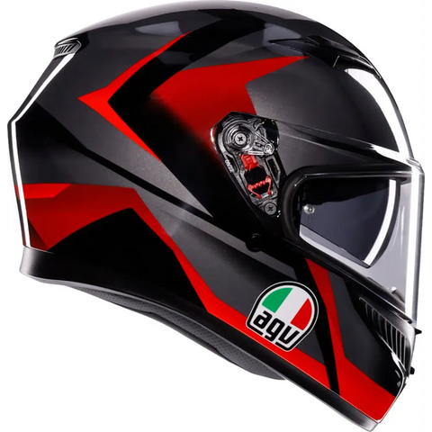 Casco AGV K3 Striga Black/Grey/Red