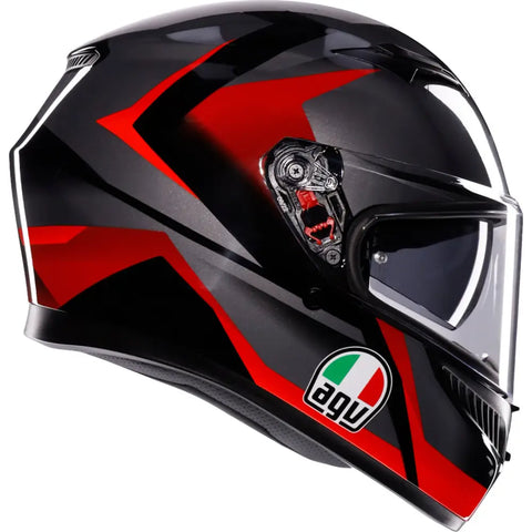 Casco AGV K3 Striga Black/Grey/Red