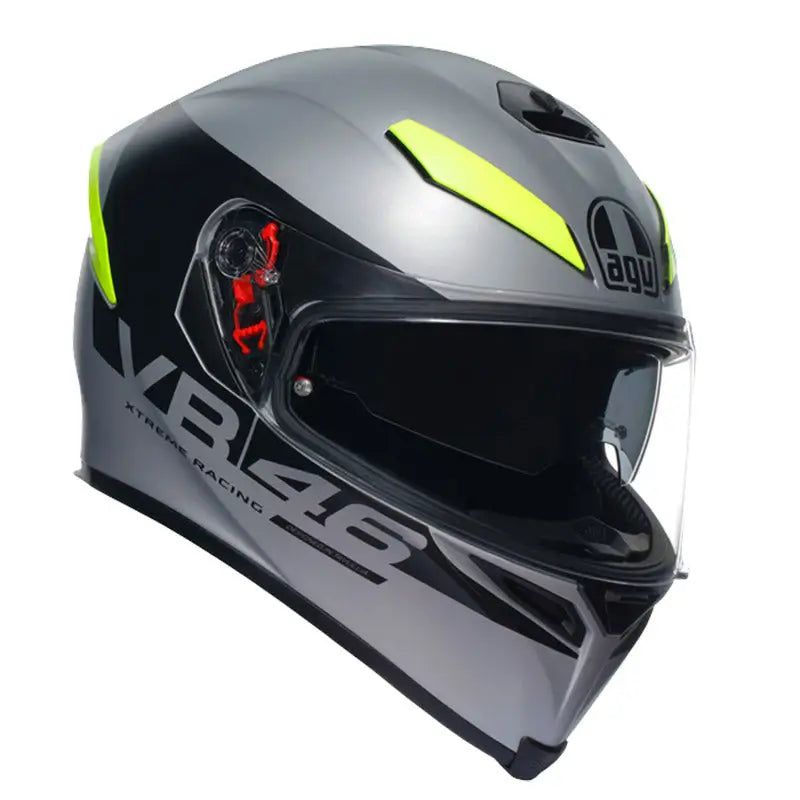 Casco AGV K5 S Pinlock Apex 46 Matt Silver/Black/Neon Yellow